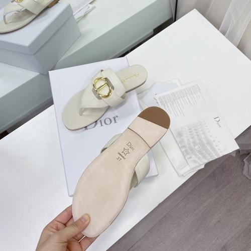 Design Brand D Womens Original Quality Genuine Leather Slippers 2023SS G106