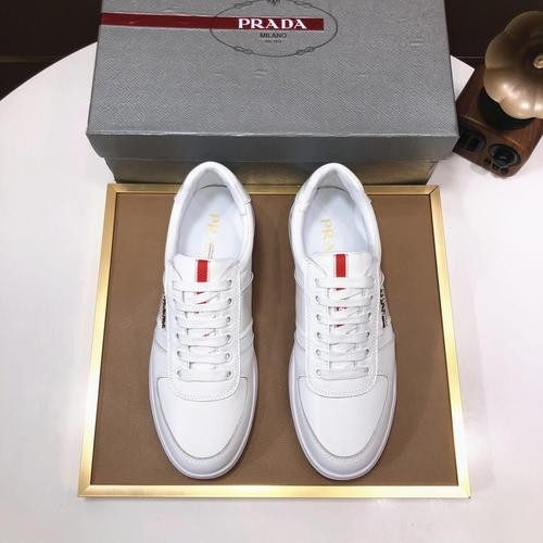 Design Brand P Mens Original Quality Genuine Leather Sneakers 2023SS G106