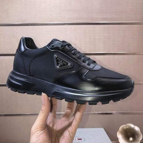 Design Brand P Mens Original Quality Genuine Leather Sneakers 2023SS G106