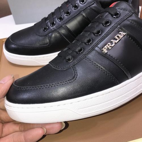 Design Brand P Mens Original Quality Genuine Leather Sneakers 2023SS G106