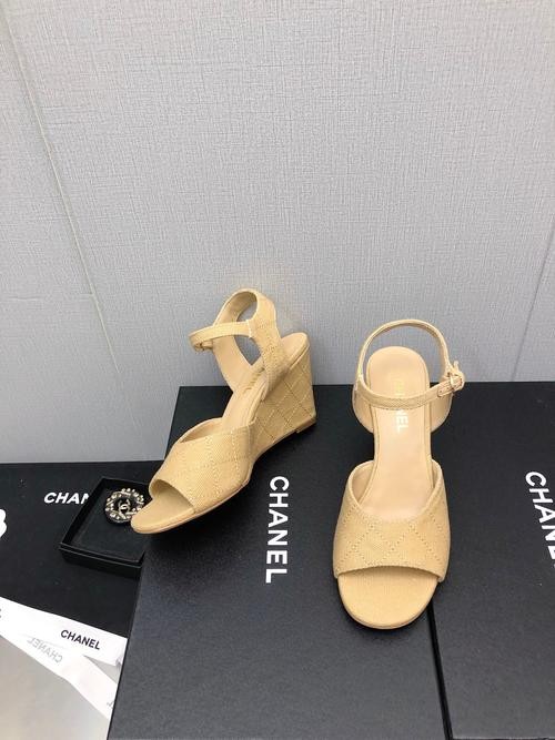 Design Brand C Womens Original Quality Genuine Leather Wedges 2023SS G106