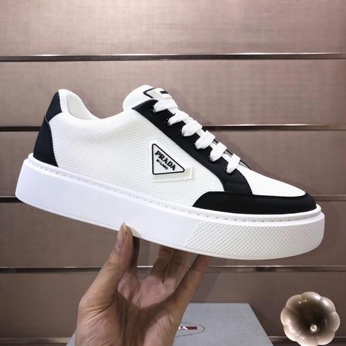 Design Brand P Mens Original Quality Genuine Leather Sneakers 2023SS G106