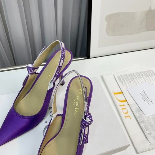 Design Brand D Womens Original Quality Genuine Leather 9.5cm Heeled Sandals  2023SS G106