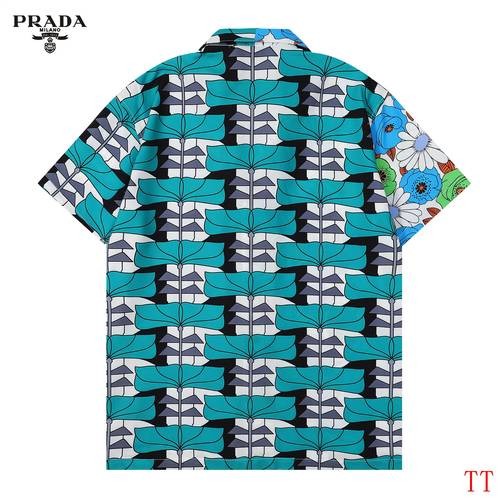 Design Brand P Mens High Quality Short Sleeves Shirts 2023FW D1907