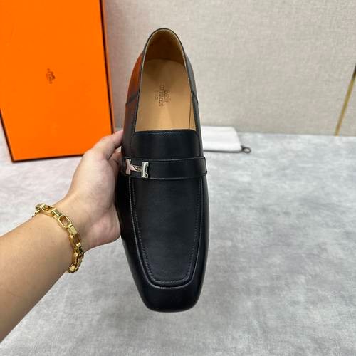 Design Brand H Mens Leather Loafers Original Quality Shoes 2023FW TXB09