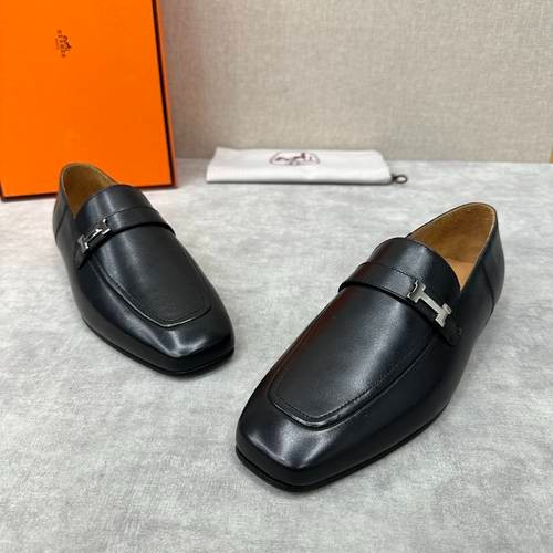 Design Brand H Mens Leather Loafers Original Quality Shoes 2023FW TXB09