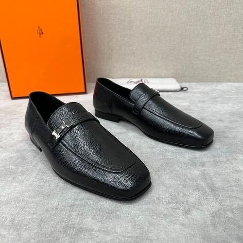 Design Brand H Mens Leather Loafers Original Quality Shoes 2023FW TXB09