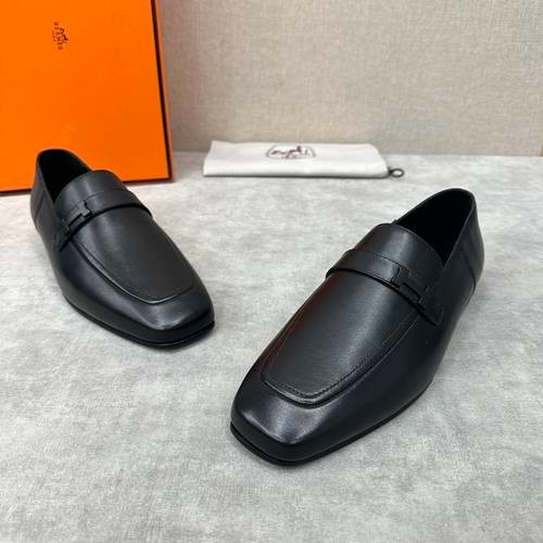 Design Brand H Mens Leather Loafers Original Quality Shoes 2023FW TXB09