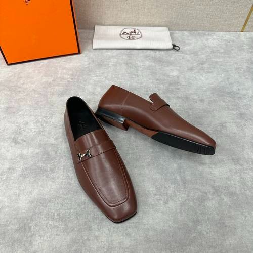 Design Brand H Mens Leather Loafers Original Quality Shoes 2023FW TXB09