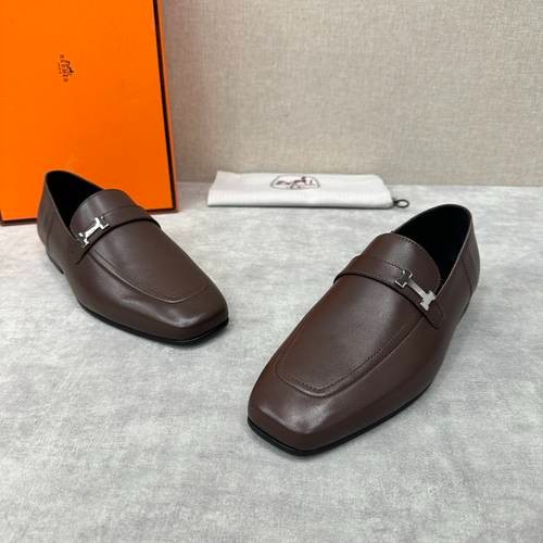 Design Brand H Mens Leather Loafers Original Quality Shoes 2023FW TXB09