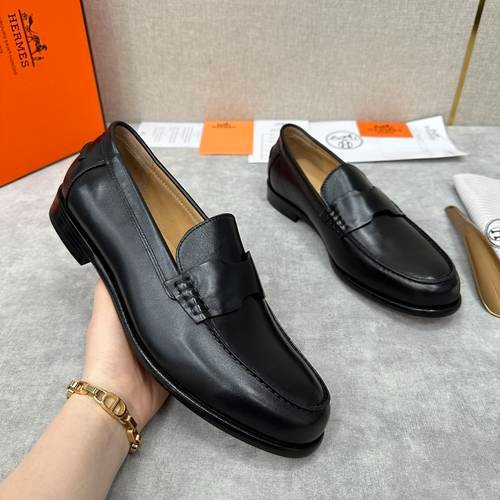 Design Brand H Mens Leather Loafers Original Quality Shoes 2023FW TXB09