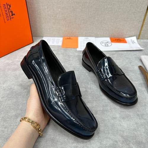 Design Brand H Mens Leather Loafers Original Quality Shoes 2023FW TXB09