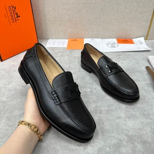 Design Brand H Mens Leather Loafers Original Quality Shoes 2023FW TXB09