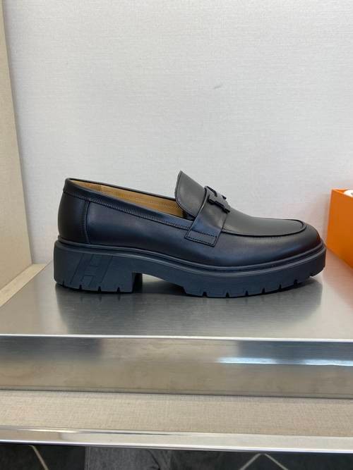 Design Brand H Men Leather Loafers Original Quality Shoes 2023FW TXB
