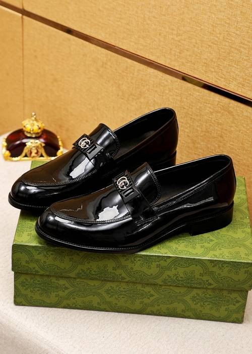 Design Brand G Men Leather Shoes Loafers Business Shoes High Quality Shoes 2023FW TXB