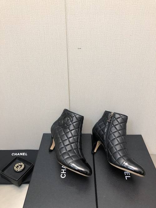 Design Brand C Women 7CM Heels Boots Original Quality Shoes 2023FW G109