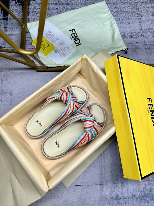 Design Brand F Women Slippers Original Quality Shoes 2023FW G109