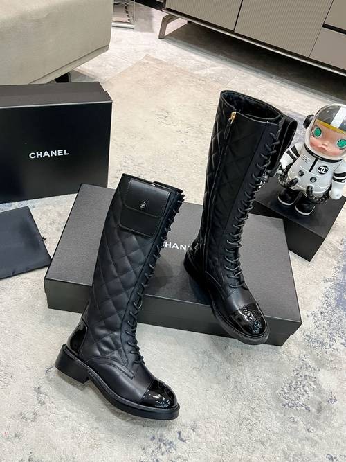 Design Brand C Women Leather Boots Original Quality Shoes 2023FW G109