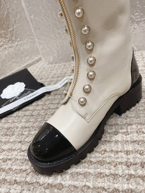 Design Brand C Women Leather Boots Original Quality Shoes 2023FW G109