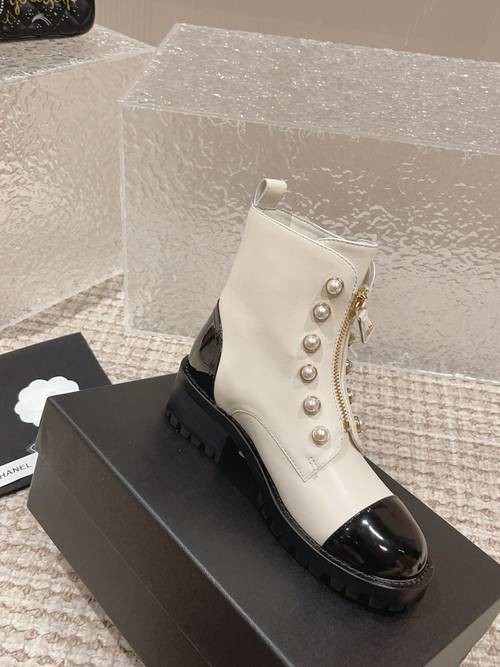 Design Brand C Women Leather Boots Original Quality Shoes 2023FW G109