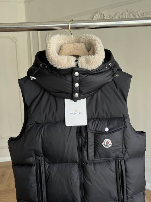 Design Brand Mon Men Feather Down Vest Original Quality 2023FW Q209