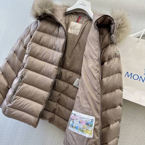 Design Brand Mon Women Goose Down Coat Original Quality 2023FW Q209