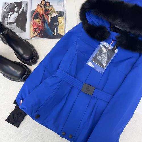 Design Brand Mon Women Winter Goose Down Ski Coats Original Quality 2023FW Q209 