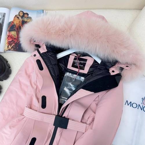 Design Brand Mon Women Winter Goose Down Ski Coats Original Quality 2023FW Q209 