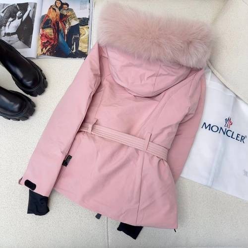 Design Brand Mon Women Winter Goose Down Ski Coats Original Quality 2023FW Q209 