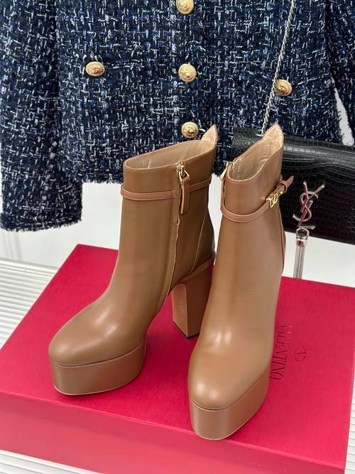 Design Brand Val Women Boots Front 4.5cm Heels 15.5cm Original Quality 2023FW DXS11