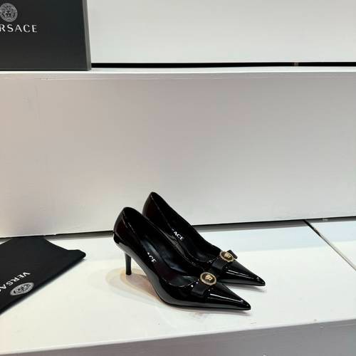 Design Brand Ver Women Leather High Heels 10cm Original Quality Shoes DXS01 2024SS