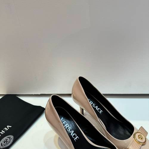 Design Brand Ver Women Leather High Heels 10cm Original Quality Shoes DXS01 2024SS