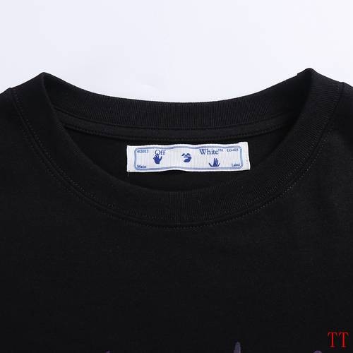 Design Brand OW Men and Women Short Sleeves T-Shirts Eur Size High Quality Clothes D1901 2024SS