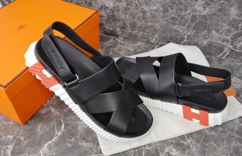 Design Brand H Men Leathers Sandals Original Quality G601 2024SS