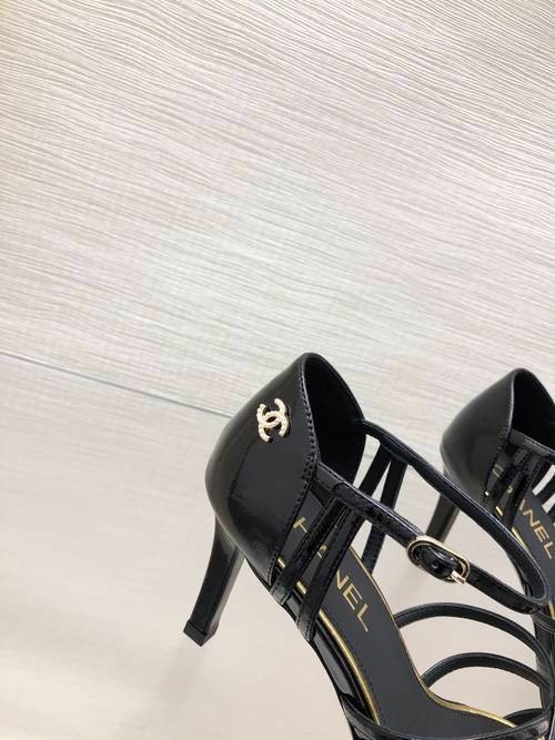 Design Brand C Womens Original Quality Genuine Leather 8.5cm High Heels  2024SS G103