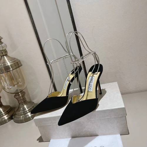 Design Brand JC Womens Original Quality Genuine Leather 10cm Heeled Sandals 2024SS G103