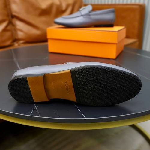 Design Brand H Mens High Quality Genuine Leather Loafers 2024SS TXBM03