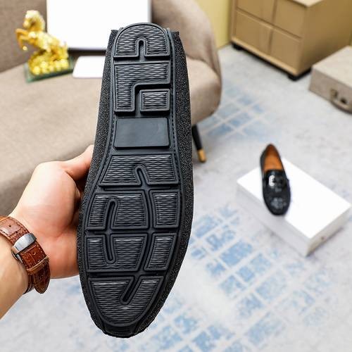 Design Brand G Mens High Quality Genuine Leather Loafers 2024SS TXBM03