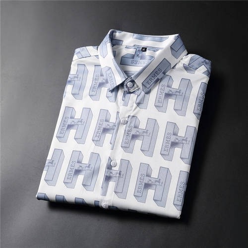 Design Brand H Mens High Quality Long Sleeves Shirts 2024SS D10 04