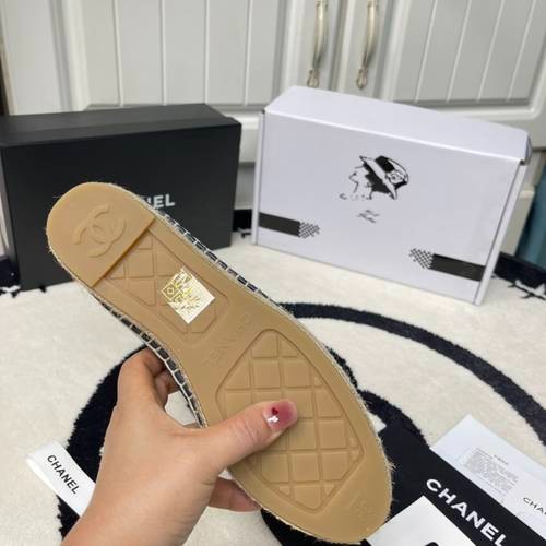 Design Brand C Womens Original Quality Espadrilles Sheep Skin inside 2024SS G104