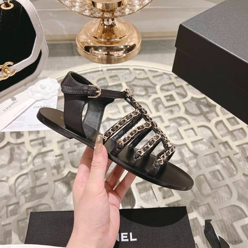 Design Brand C Womens Original Quality Genuine Leather Sandals 2024SS G104