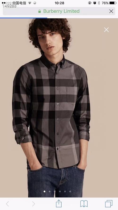 Design Brand B Mens High Quality Long Sleeves Shirts 2024SS E805