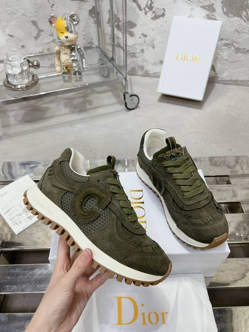 Design Brand D Womens High Quality 4cm Sole Genuine Leather Sneakers 2024SS H305