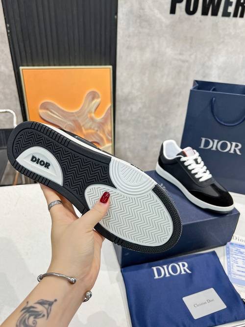 Design Brand D Women and Mens High Quality 3cm Sole Genuine Leather Sneakers 2024SS H305