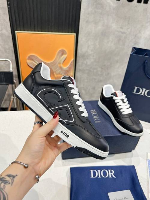 Design Brand D Women and Mens High Quality 3cm Sole Genuine Leather Sneakers 2024SS H305