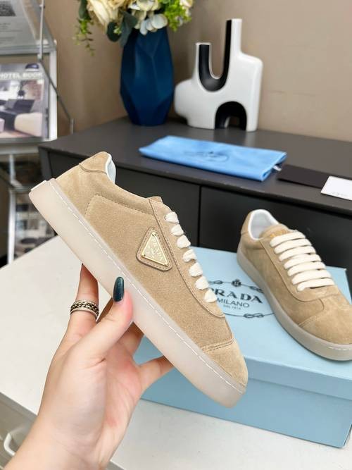 Design Brand P Women and Mens High Quality Genuine Leather Sneakers 2024SS H305