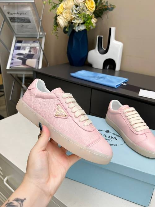 Design Brand P Women and Mens High Quality Genuine Leather Sneakers 2024SS H305