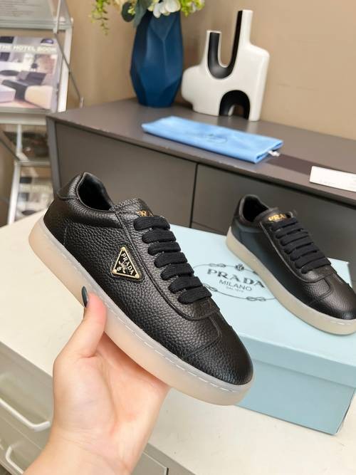 Design Brand P Women and Mens High Quality Genuine Leather Sneakers 2024SS H305