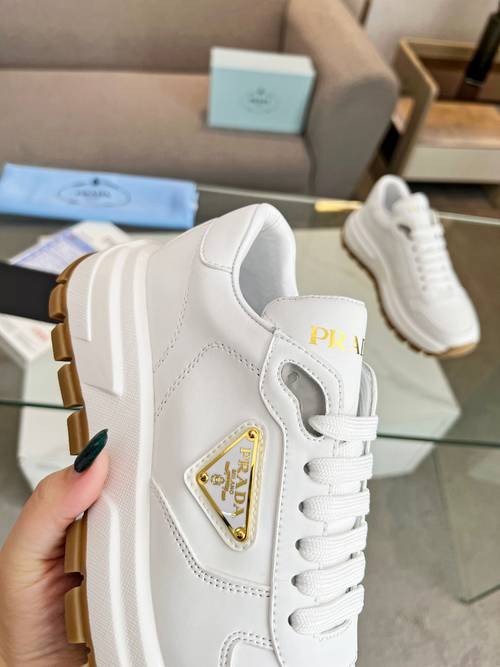 Design Brand P Womens High Quality Genuine Leather Sneakers 2024SS H305