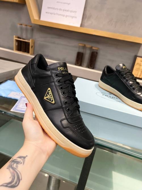 Design Brand P Women and Mens High Quality Genuine Leather Sneakers 2024SS H305